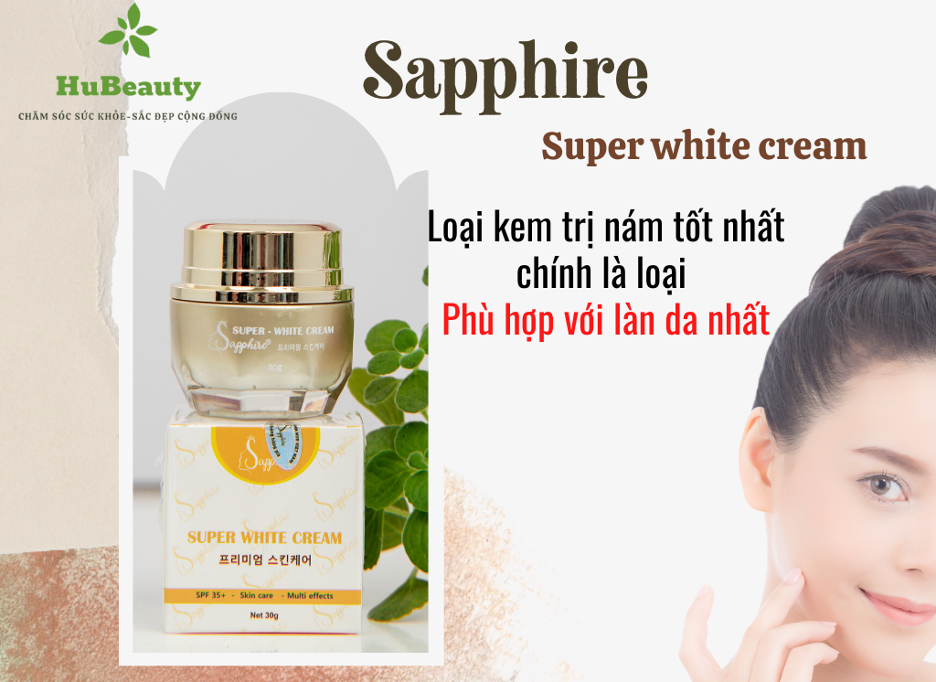 Kem dưỡng da đánh bay nám Sapphire Super White Cream 4