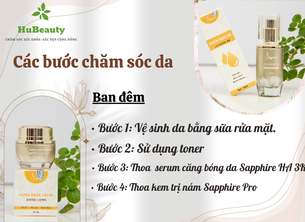 Kem dưỡng da đánh bay nám Sapphire Super White Cream 7