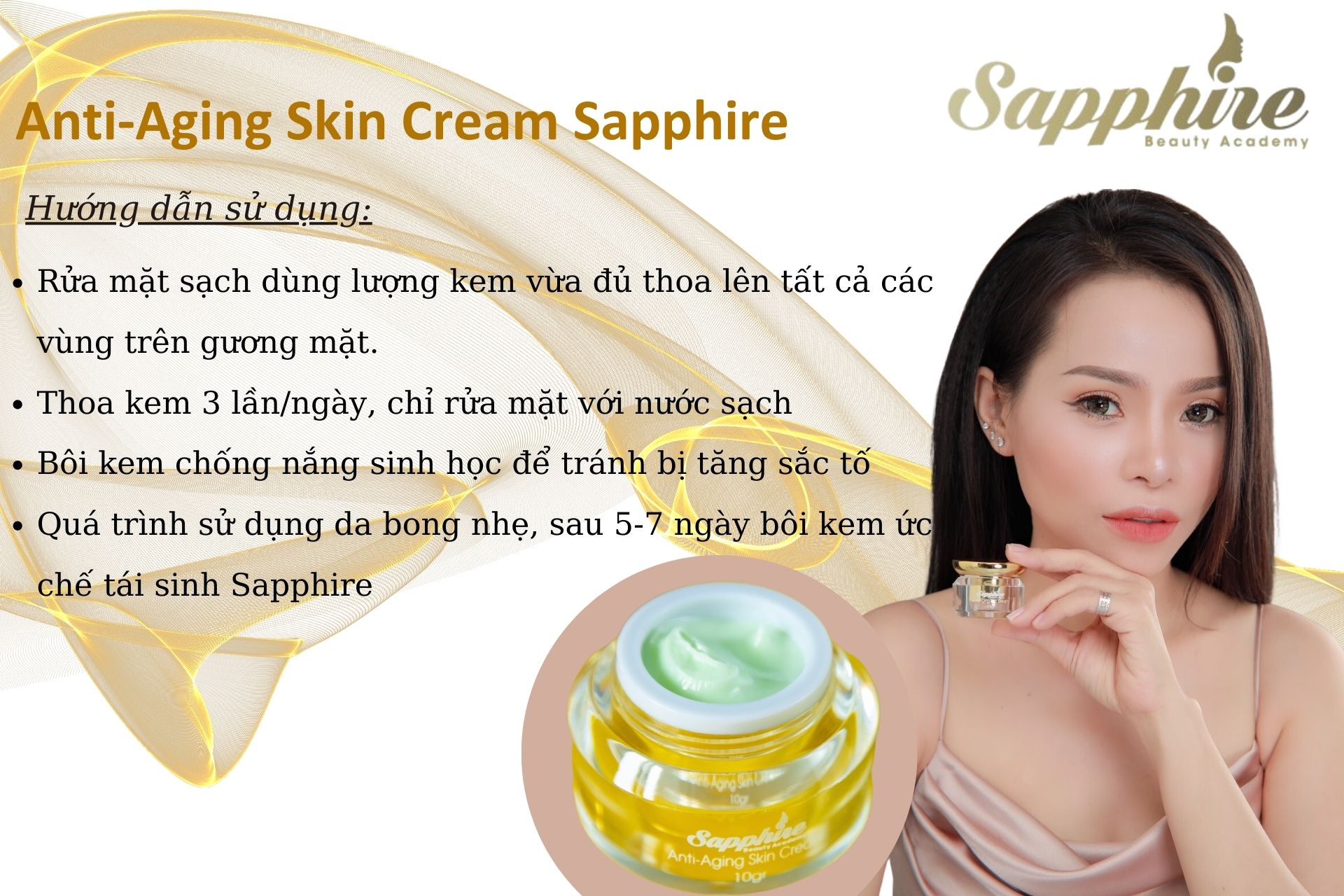 Kem Dưỡng Loại Bỏ Sừng Hóa Da Sapphire Anti-Aging Skin Cream 3