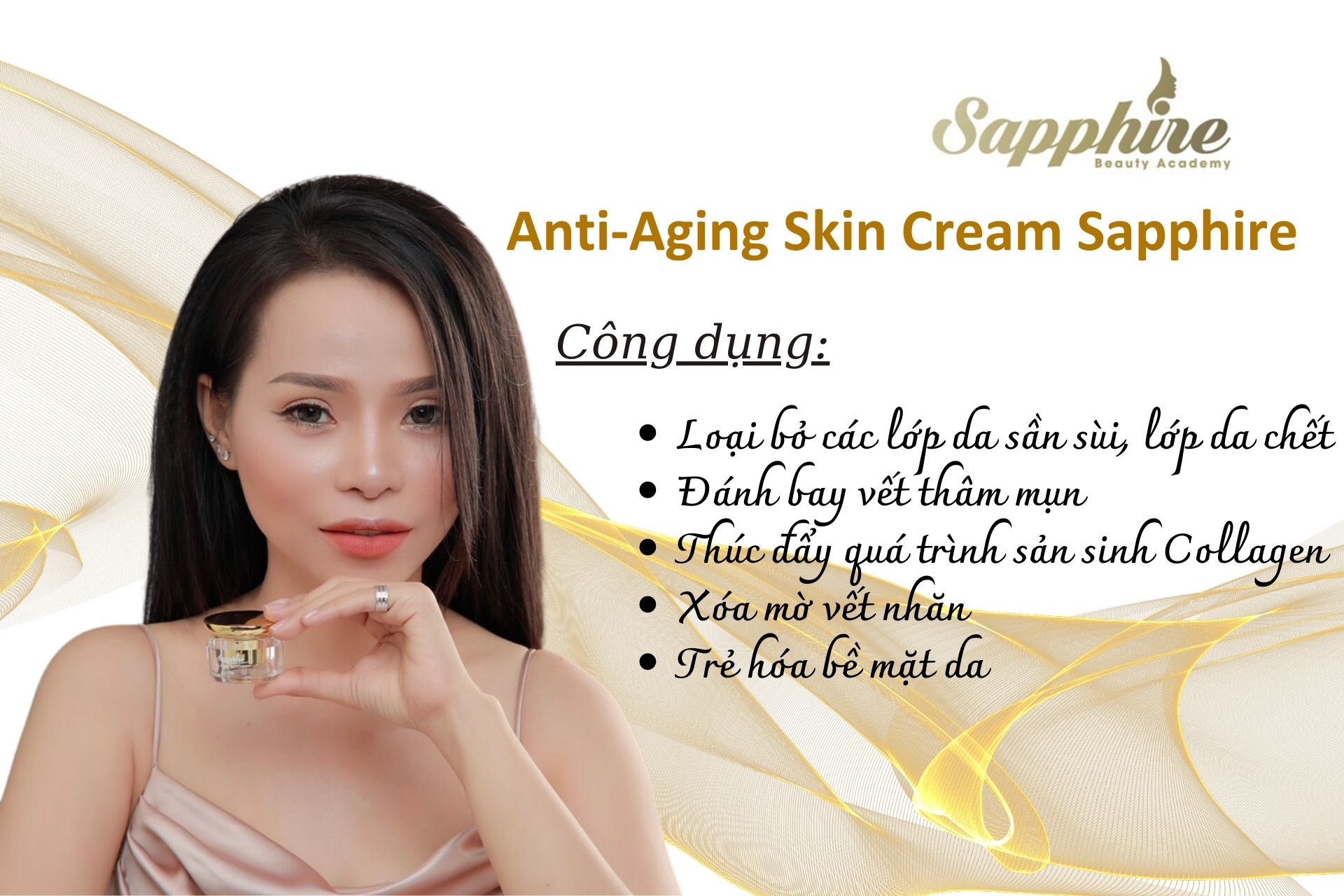 Kem Dưỡng Loại Bỏ Sừng Hóa Da Sapphire Anti-Aging Skin Cream 2